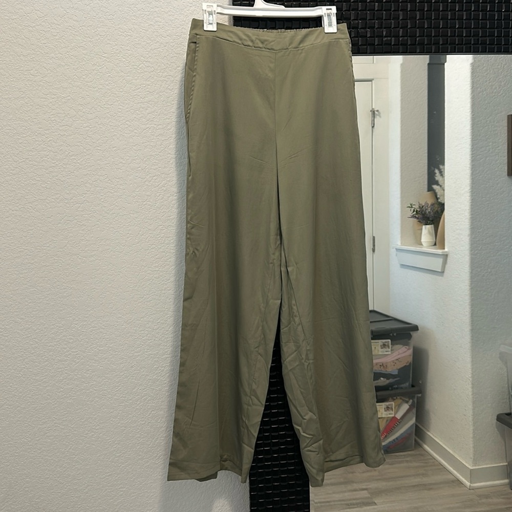 Petal and Pup Olive Green Pants Elastic Waist